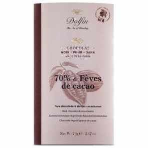 Pure Chocolade Met Stukjes Cacaobonen 70G - Dolfin