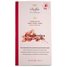Pure Chocolade Met Cranberries En Geroosterde Zaden 70G - Dolfin