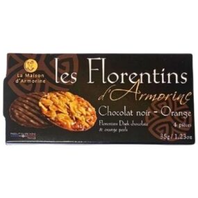 Pure Chocolade Florentines Met Sinaasappel 35G - La Maison d'Armorine